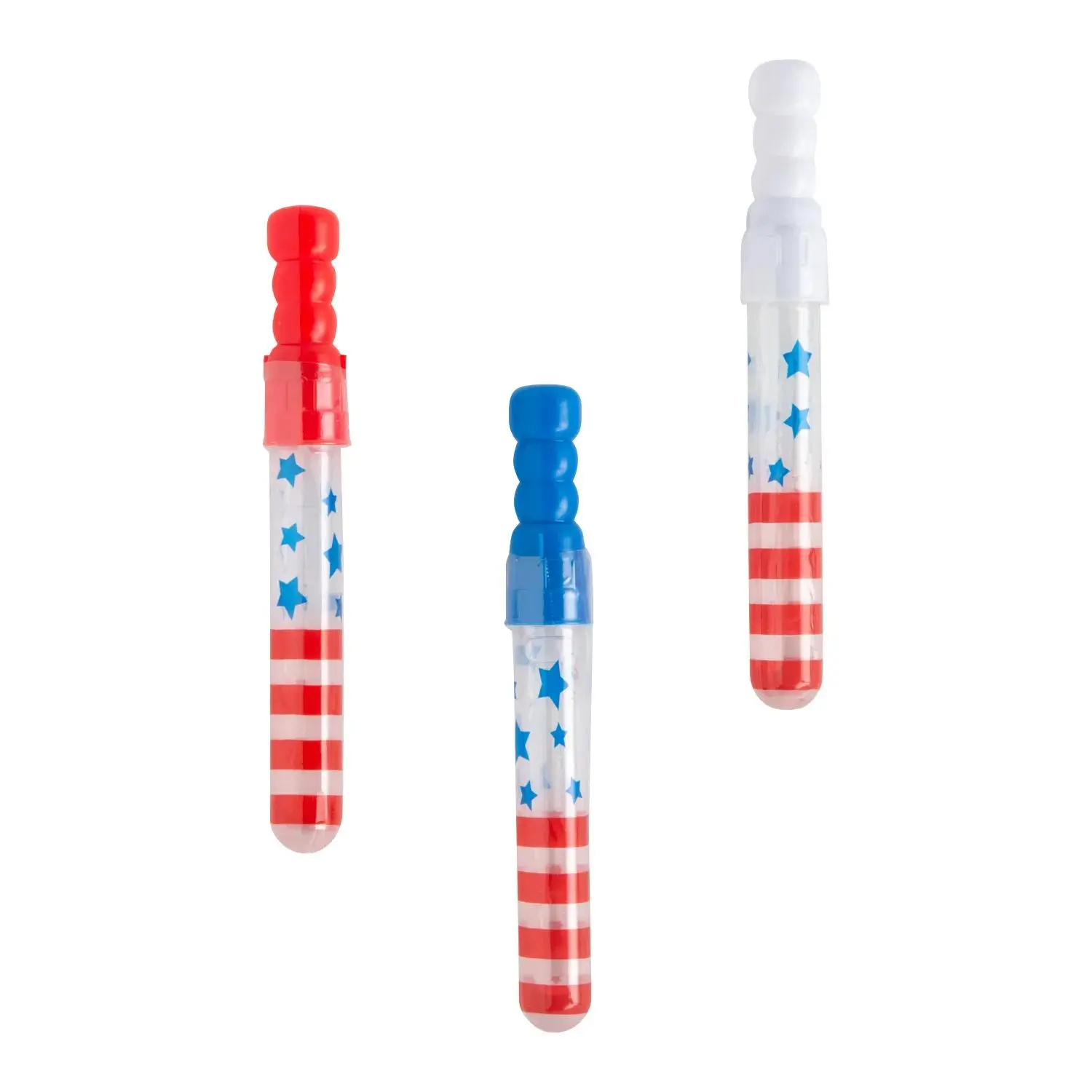 Mini Patriotic Bubble Wands - 12 Pc.