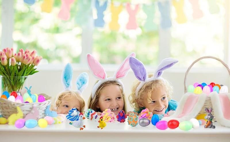 12 Pack Easter Egg Slime Kit for Kids – Stretchy Scented Colorful Slime, Prefilled Easter Eggs for Egg Hunt, Easter Basket Stuffers, Party Favors & Holiday Gifts