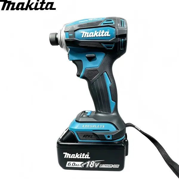 Makita DTD172 18V Brushless 1/4"-Hex Impact Driver - 4-speed assist, max 180Nm torque, 0-3600 RPM/0-3800 IPM, 4 assist modes, 114mm ultra-compact body, for heavy-duty fastening & assembly tasks