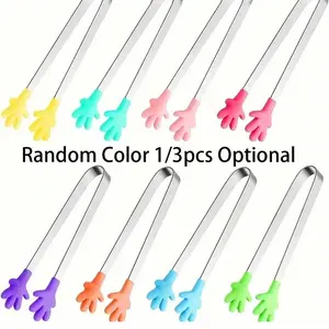 Cute Silicone Mini Clips Set, Kitchen Gadgets, Multifunctional Kitchen Tool, BBQ Bread Ice Cube Clips, Home Ice Clip, Tea Party Clips, Perfect Gift, Summer Outdoor Camping, Kitchen Utensils Tools, BBQ Grilling Accessories