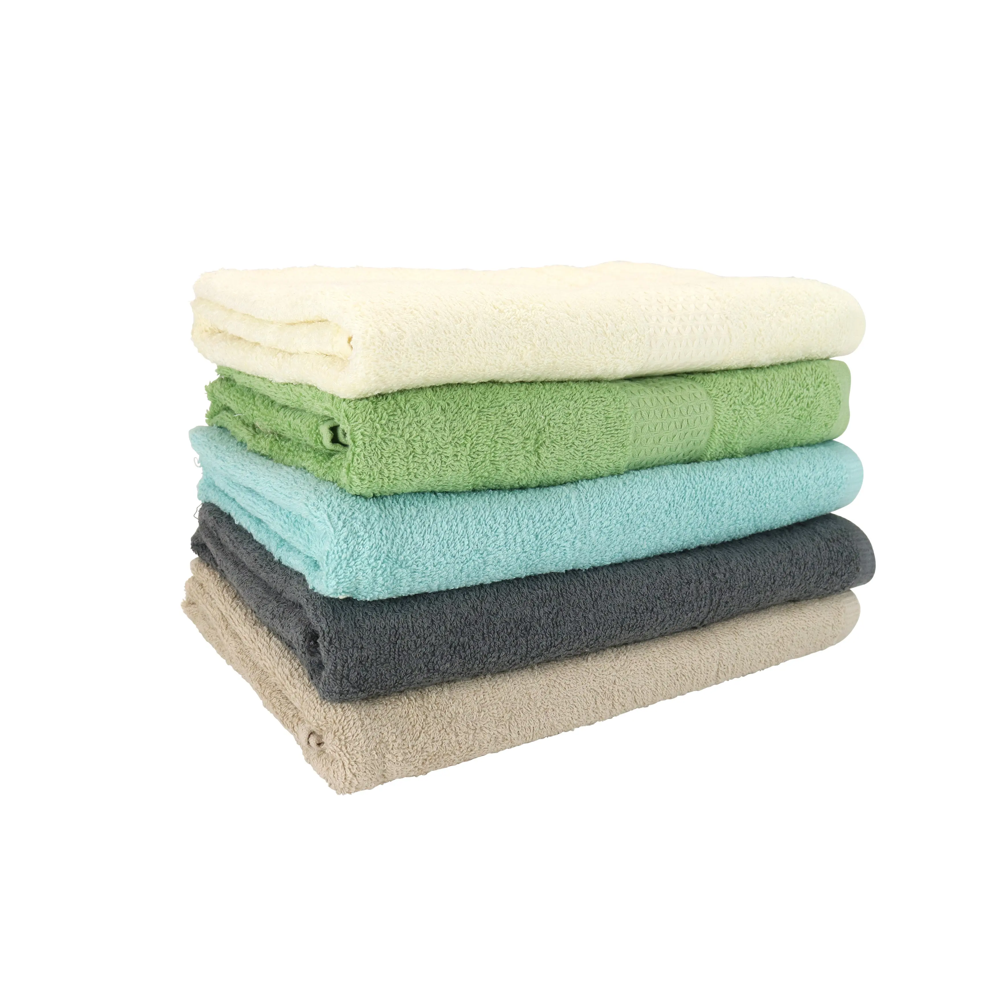 Essentials Bath Towels Assortment, Cotton Terry, 24x48 in., Assorted Colors, Buy a Case of 24 Bath Towels