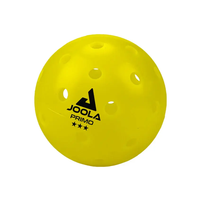 JOOLA Primo 3-Star Official Outdoor Pickleballs - USAP Approved, 74mm Standard Size, Well-Balanced Weight, Minimizes Wobbling Effect, for Tournament & Recreational Play, Certified Pickle Ball