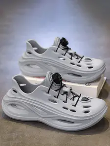 Men's High-Quality Thick Sole Hollow Sandals, Flexible Sandals, Trendy Sandals, Soft Comfortable Outdoor Beach Shoes, Hiking Gym Sports Walking Shoes, Spring 2026 Fashion Garden Shoes