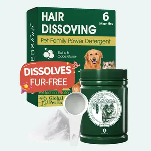 [Full Size] SEEDSHUB Pet Hair Dissolving Laundry Powder - Pet Hair Removal, Laundry Detergent, Stain Remover, for dog and cat hair, Pet Onwer Essential Care, for Top and Front Load Washer, Deordorizer, Household Items TikTokShopSpringGlowUp