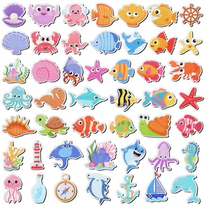 Ocean Animal Fridge Magnets for Kids, Magnetic Sea Creatures Set, Colorful Marine Animals Refrigerator Magnets, Educational Learning Toys for Toddlers, Preschool Gift for Boys & Girls Ages 3+