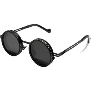 All-in-One Polarized Variable ND Filter Sunglasses for Outdoor Photography & Fishing 9-Level Adjustable Tint Stylish Round Design UV Protection