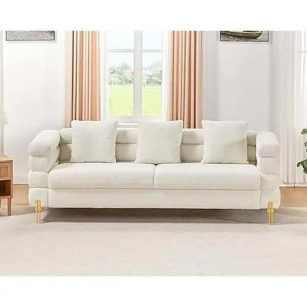 SIKAIC 24-Inch Extra-Deep Seat Modular Sectional Sofa - Modern Comfy Couch, Deep Living Room Indoor Furniture Piece, Deep Living Room Furniture