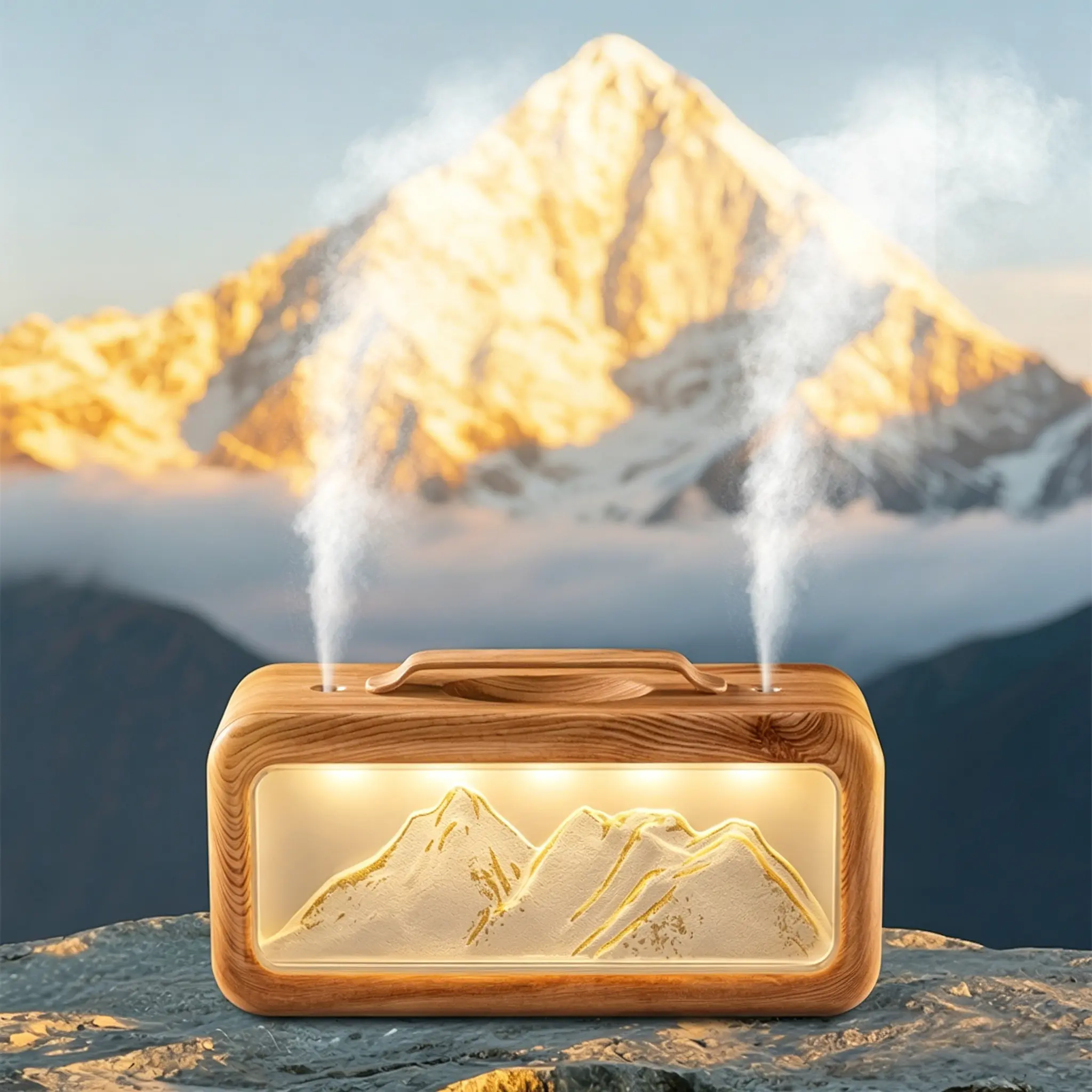 600ml Wood Grain Aroma Diffuser Humidifier with Remote Control, Timer, and 6 Oil Set, Cool Mist Waterless Fragrance Oil Diffuser for Large Room, Essential Oil Aroma Diffuser, Home Humidifiers,Flower Humidifier, Air Purifier salt lamp d is ff user