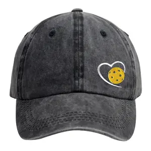 Pickleball Hats for Men Women, Pickleball Accessories, Responsibly Cotton Adjustable Baseball Cap, Gifts for Pickle Ball Lovers