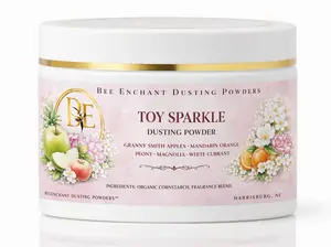 Bee Enchant’s Toy Sparkle Custom Body Dusting Perfume Powder- Scented - Finely Milled powder Talc-Free Fragrance Vanilla Daily- Natural Shower Powder Cosmetic-body powder- perfume powder