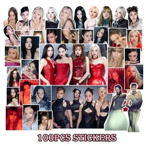 Kpop Idol Girl Group Bp Stickers Set, Waterproof Decorative Decals for Fans, Perfect for Handmade Journals & Cups