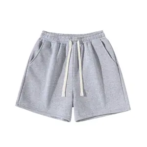 Shorts for men and women with drawstring at waist, pocket design, soft fabric, suitable for summer wear