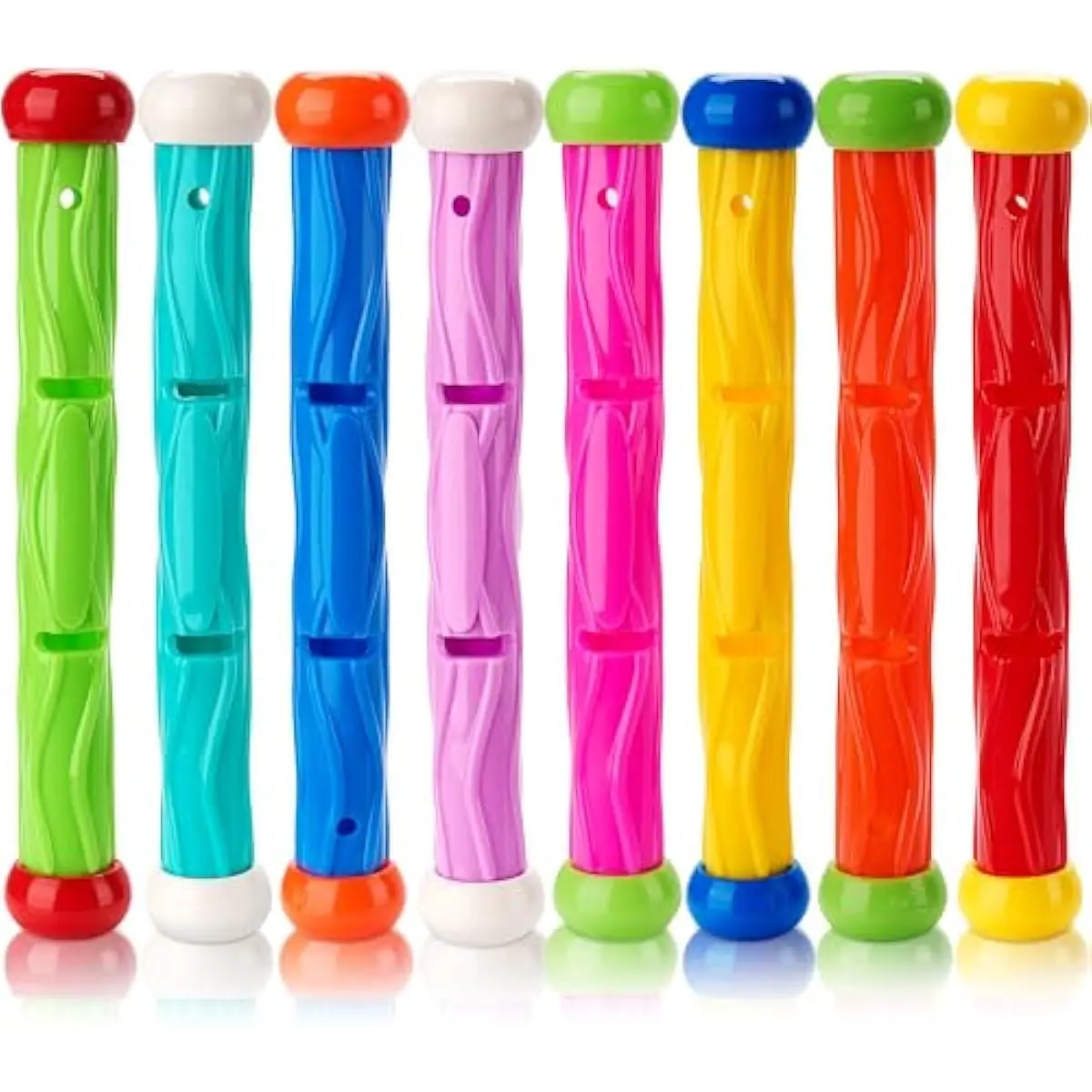 Diving Sticks Pool Toys, 8 Pcs Underwater Training Pool Dive Stick for Kids, Colorful Swimming Toy Sinking Throwing Sticks for Kids Gifts Summer Swim Training Water Fun Pool Games(Sticks)