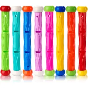 Diving Sticks Pool Toys, 8 Pcs Underwater Training Pool Dive Stick for Kids, Colorful Swimming Toy Sinking Throwing Sticks for Kids Gifts Summer Swim Training Water Fun Pool Games(Sticks)
