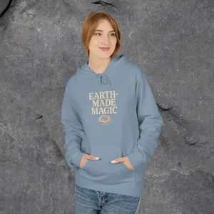 Earth-Made Magic Fleece Hoodie | Cozy Nature-Inspired Sweatshirt | Perfect for Outdoor Lovers, Gifts for Earth Day, Magical Moments