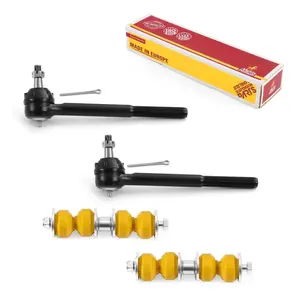 4 PC Front Stabilizer Bar Link and Outer Tie Rod End Kit  97201MT