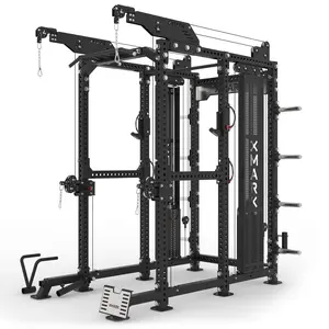XMark Commercial Power Rack with Pulley System – Heavy-Duty Strength Training Cage