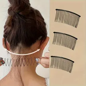 Minimalist Metal Hair Clips 3pcs Non Slip Wave Barrettes for Everyday Hair