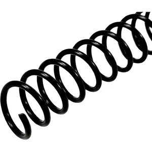 Plastic Spiral Binding Coil 1-1/4" (31.8mm), 280 Sheets Capacity, 4:1 Pitch Black Coil Binding Spines for Business and Educational Purposes, 50 Pack