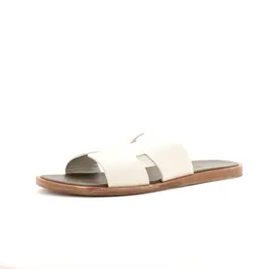 Pre-owned Hermes Men's Izmir Slide Sandals Leather by Rebag