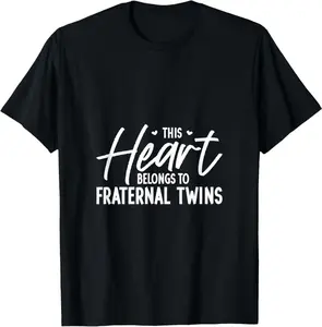 I Love My Fraternal Twins T-Shirt | Unisex Cotton T-Shirt | Unique Gift Tee
