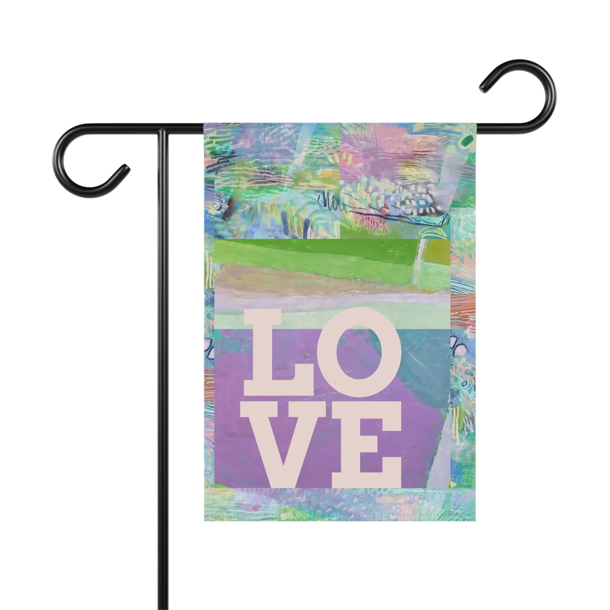 Vibrant Garden Banner, Colorful Outdoor Decor, Home and Garden Sign, Garden Party Accessory, Seasonal Decoration, Flowerbed Flag