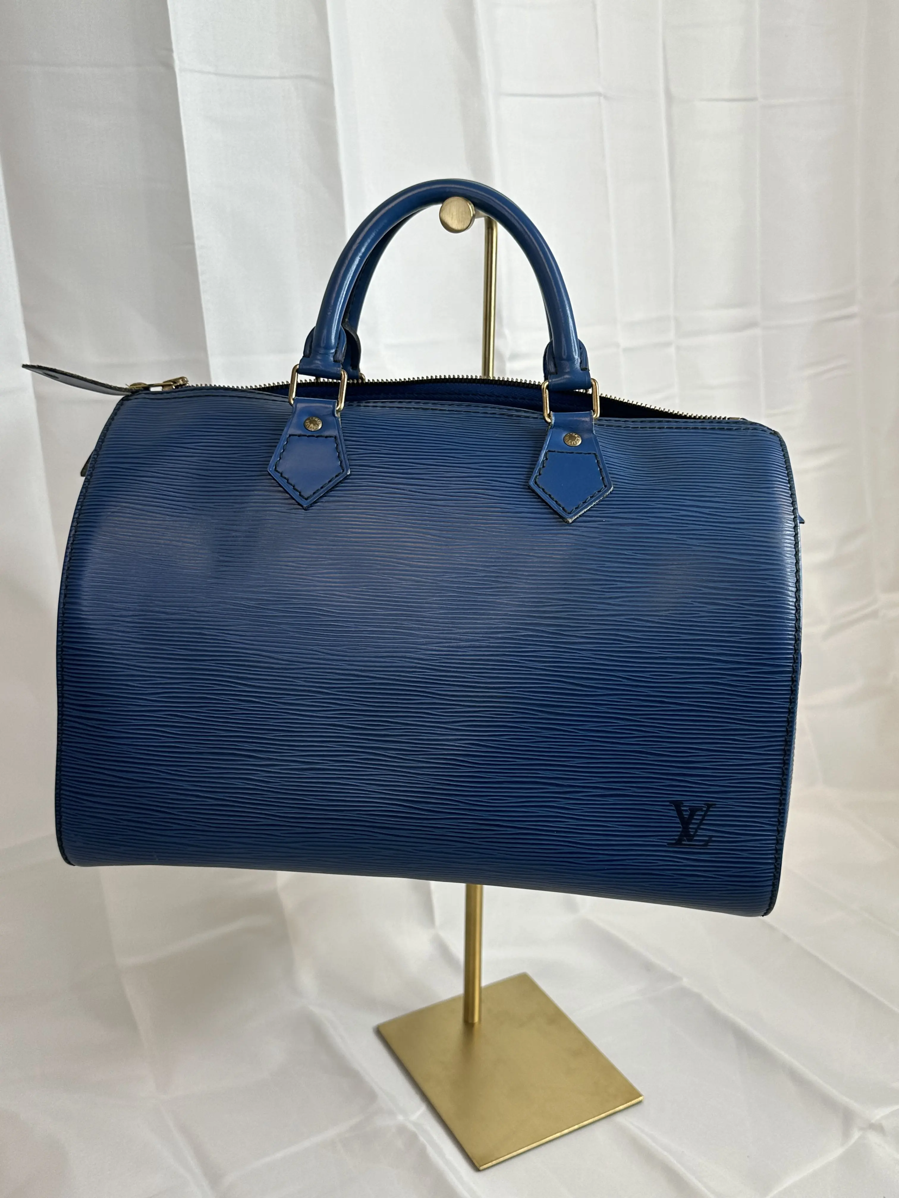 Pre-owned Louis Vuitton EPI LEATHER HANDBAG EPI SPEEDY 35 EXCELLENT CONDITION