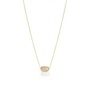 Kendra Scott Elisa Pendant Necklace for Women, Fashion Jewelry, 14k Gold-Plated, 4217703444 Azalea Illusion