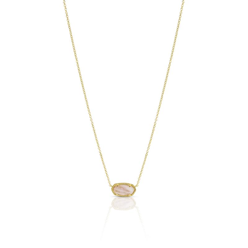Kendra Scott Elisa Pendant Necklace for Women, Fashion Jewelry, 14k Gold-Plated, 4217703444 Azalea Illusion