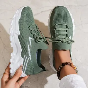Women's Lightweight Breathable Sports Shoes, Stylish Soft-Bottom Casual Sneakers, Non-Slip Athletic Trainers for All-Day Comfort Walking