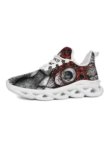 Exclusive Recommendation Creative Print Sneakers, Unique Fashion Abstract Art Graffiti Style, Classic Versatile Design, Men's Casual Shoes