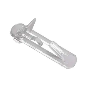 20 Plastic Shelf Pins and Clips - Locking Shelf Support Pegs - Fits 4.9mm Holes and 3/4 Inch Thick Shelves - Kitchen Cabinet and Furniture Book Shelves