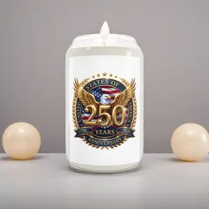 Soy Candle - 250th Anniversary Patriotic Eagle Scented Candle (1776-2026), Home Decor Home Supplies