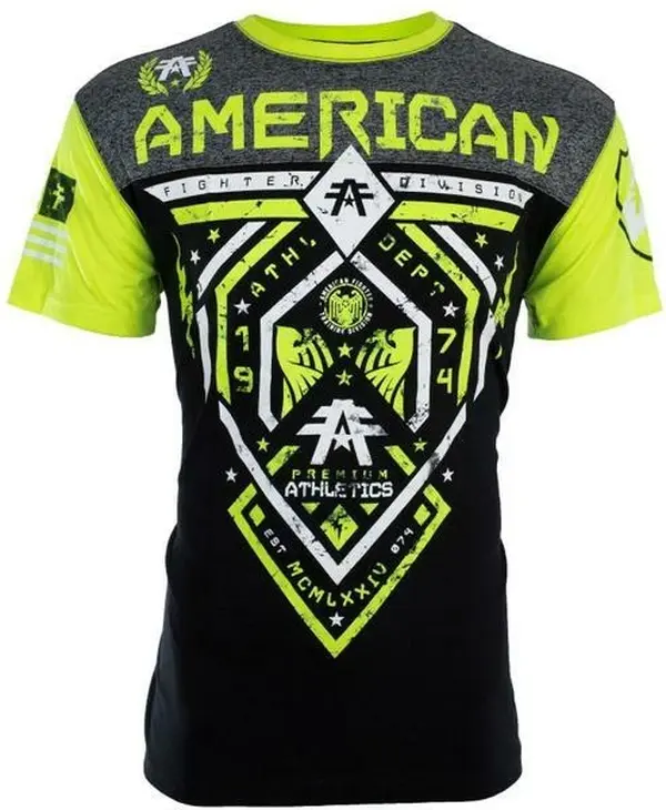 American Fighter FAIRBANKS Athletic Black MMA T-Shirt Men's Graphic Tee