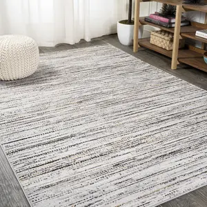 JONATHAN Y Loom Modern Strie' Indoor Area Rug; for Living Room, Kitchen, Bedroom, Dining Room, Office