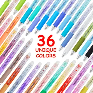 Secret Magic Pens -36 Color Erasable Gel Pens for Hidden Love Letters & 520 Valentine’s Surprise Professional Artist Gel Pens for Bullet Journaling, DIY Coloring - Retractable Fine Tip- "Disappear at Heat, Reappear at Cold" Creative Gift for Kids mom gift