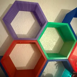 HexaLock Honeycomb Shelves - Stable Modular Storage Solution for Plants Books Collectibles & Decor 8in Wide 4in depthEasy Assembly Secure Locking System