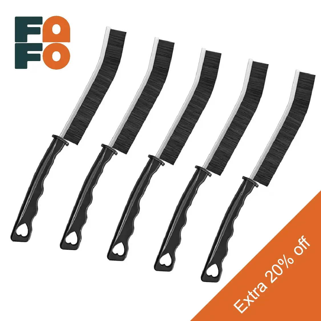 Multi-5 Pcs Crevice Cleaning Brush Hard Bristle Gap Brush Multifunctional for Bathroom Household Kitchen Tiles Window Crevice Cleaning Tool Heavy Duty