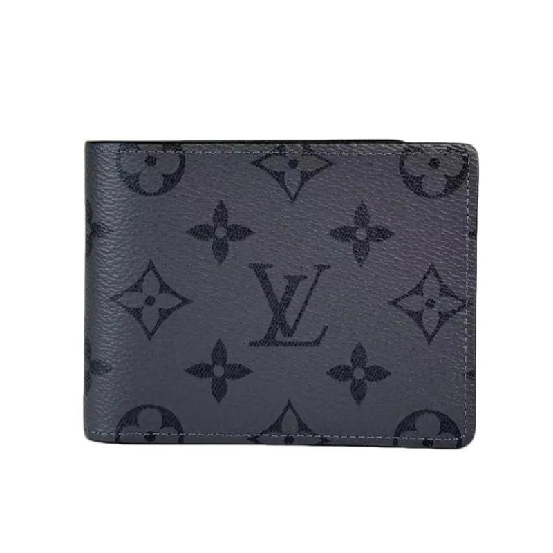 Pre-owned Louis Vuitton Leather Small Leather Goods Monogram Canvas Navy Wallet with Classic Logo Design and Durable Canvas Material