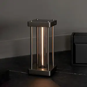 Creative Atmosphere Light, Square Magnetic Night Light, Rechargeable Breathing Mode Night Light for Desktop, Office, Room Decoration, Table Lamp, Ambient Night Lights