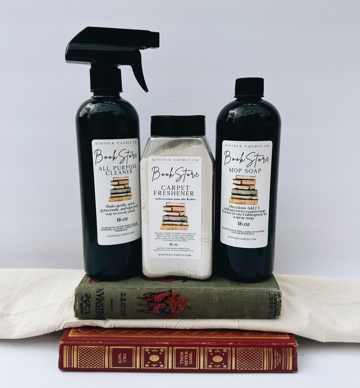 All-Purpose Cleaner, Mop Soap & Carpet Freshener Bundle – Cozy Aesthetic Whole Home Cleaning Set – Luxury, Bakery & Fresh Year-Round Scents – Multi-Surface Degreasing Spray, Floor Cleaner & Odor Eliminator