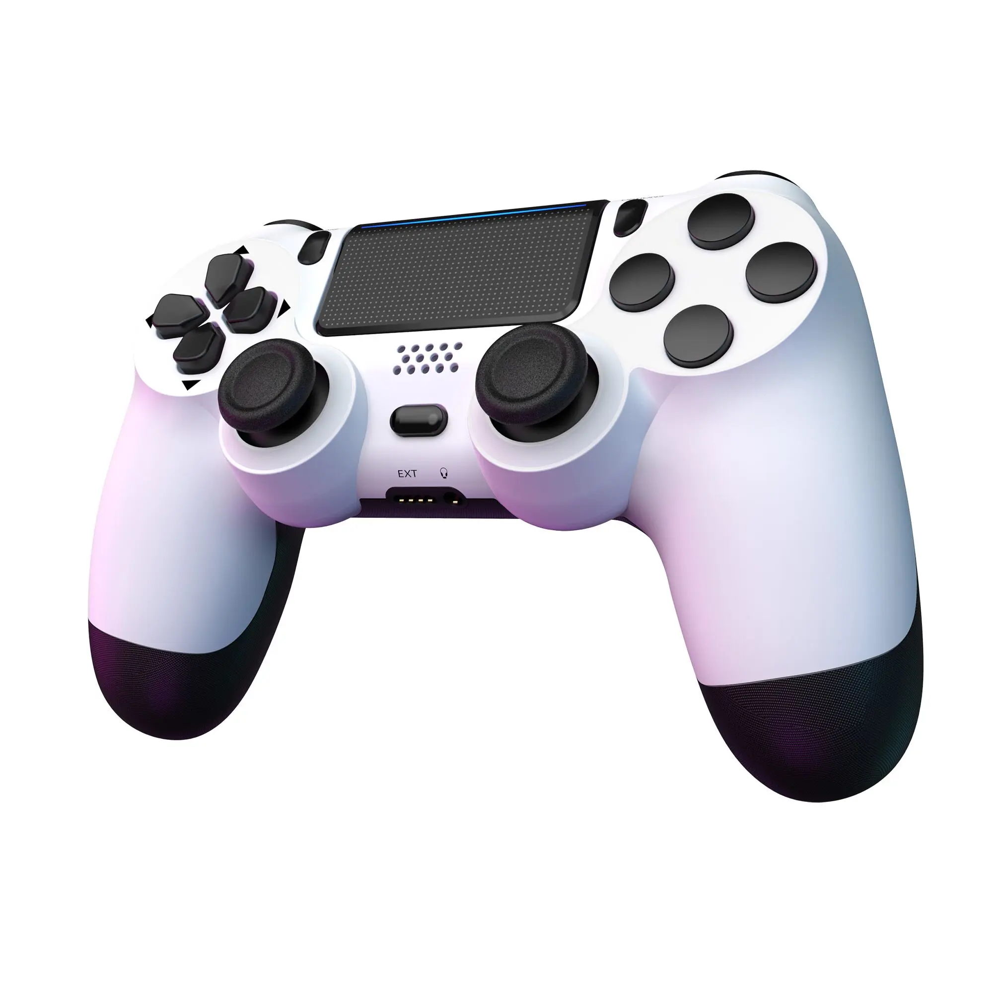 Wireless Game Controller for P4 and PC ,Game Controller with Dual Vibration, Motion Sensor, Touch Panel, 3.5mm Headset Jack  dual motor vibration, six-axis gyroscope precise control, Compatible with Slim/Pro/PC Console