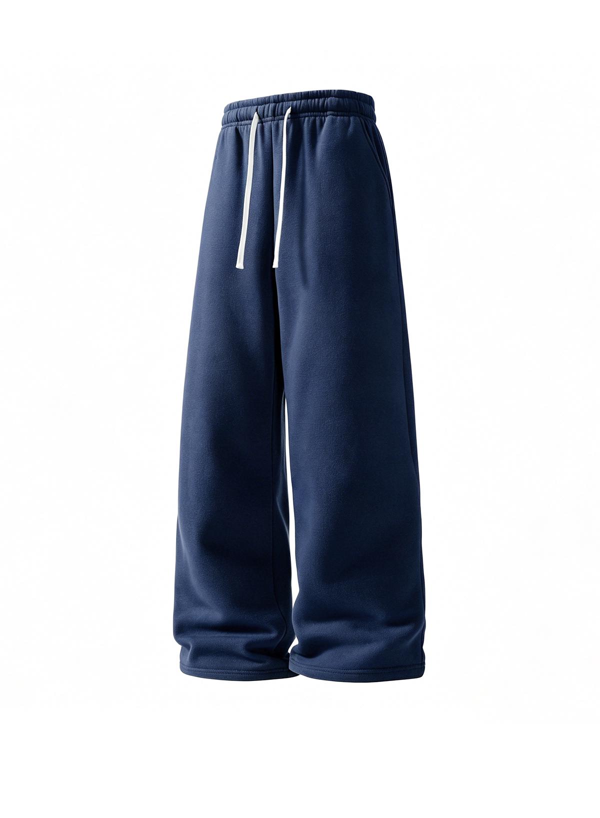 2-pack men’s long pants, men’s casual long pants, men’s loose straight sweatpants.Elastic waistband with drawstring design that doesn’t dig into the waist, loose straight cut, versatile and flattering for all body types.Available in multiple colors, simpl