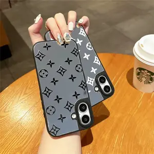 Luxury Designer Leather Phone Case for Phone Case for iPhone 11 12 13 14 Pro Max,, Premium Fashion Protective Phone Cover for Women and Men