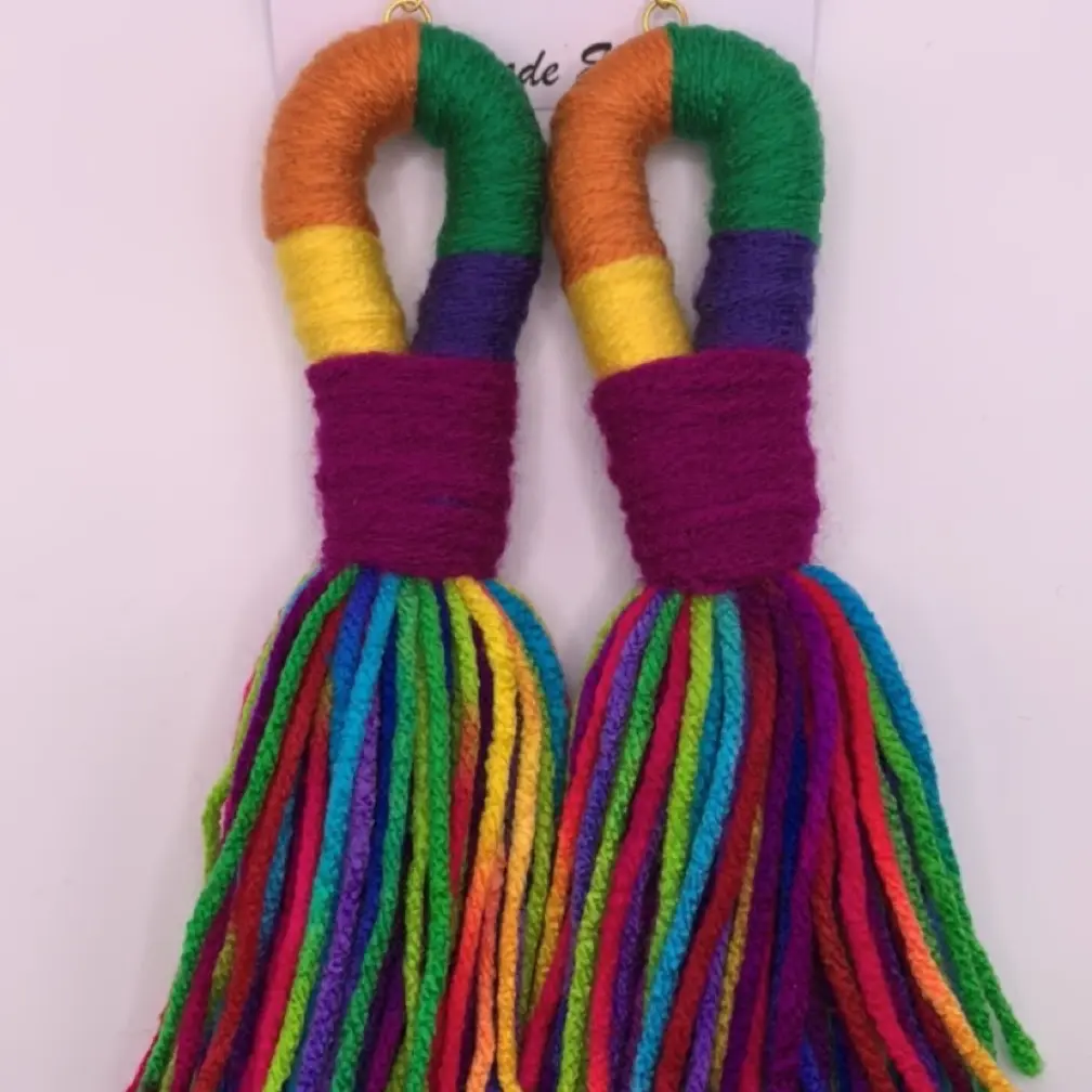 Fruit Loop Tassel Earrings