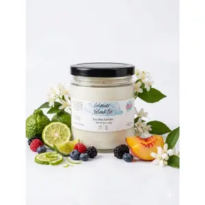 Glacier Black Ice Soy Candle – Bold & Fruity Scent