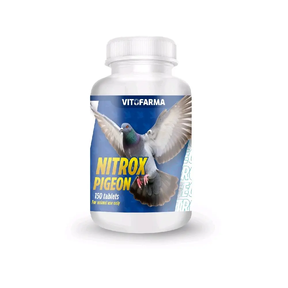 Nitrox Pigeon Tablets 150 Count | Daily Support Formula for Pigeons | Premium Quality by Vitofarma