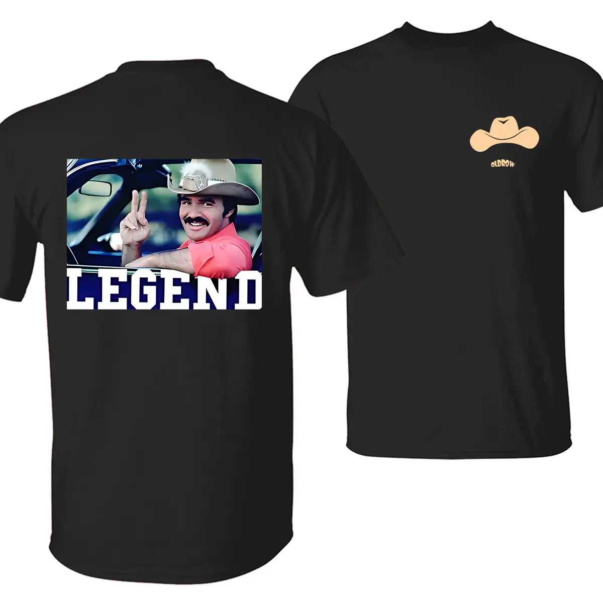 The Bandit Legend Tee, Sm0key And The Bandit Unisex 2 Sides T-Shirt Cotton Fabric Casual