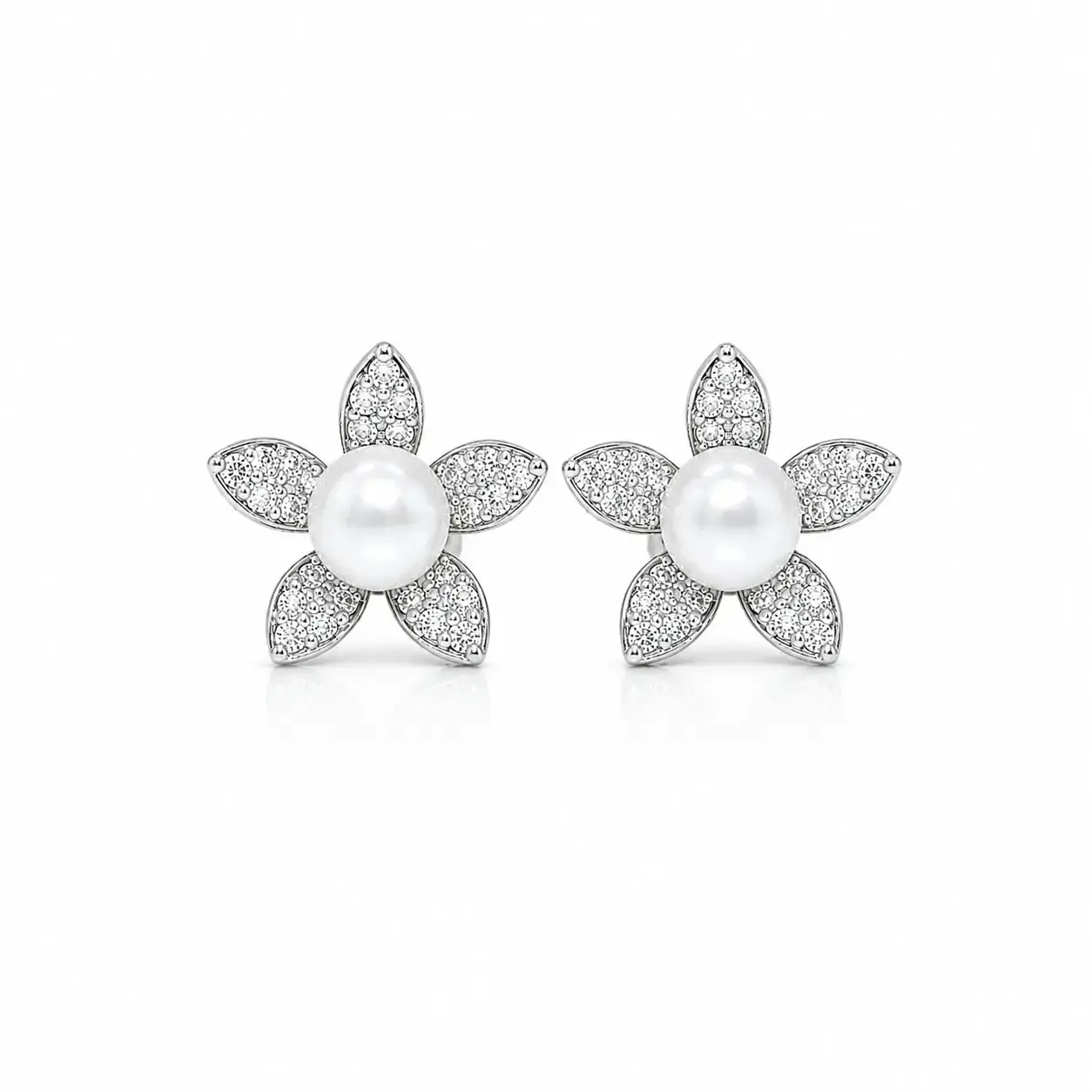 Mother of Pearl Bloom Studs by AZ Essentials