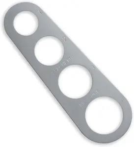 Spaghetti Measurer Tool Quick Pasta Measuring Tool for Kitchen Cooking Tool (Silver, 1pcs), Holes, Utensils